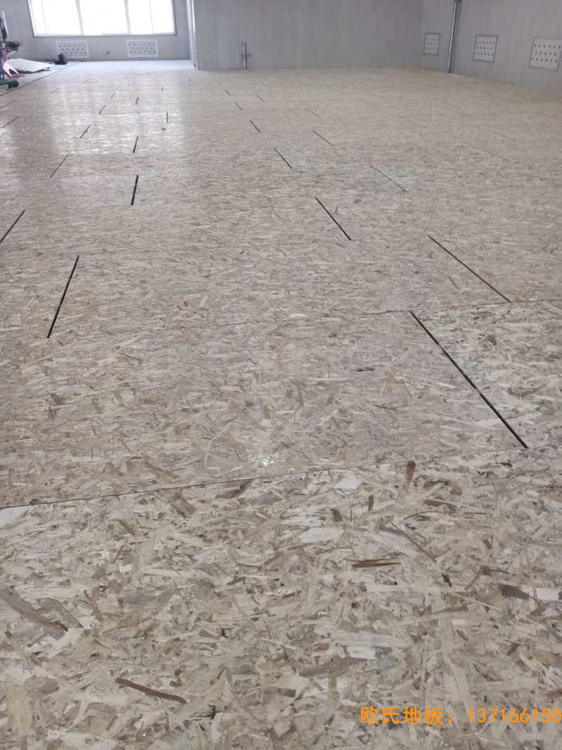 山西運城財經(jīng)學校運動地板施工案例