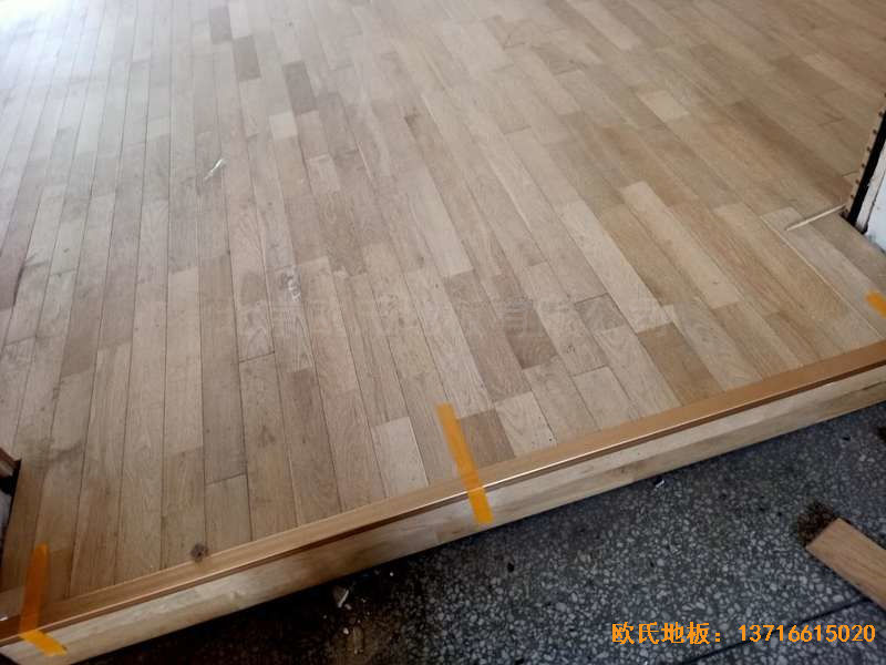山西運城財經(jīng)學校運動地板施工案例