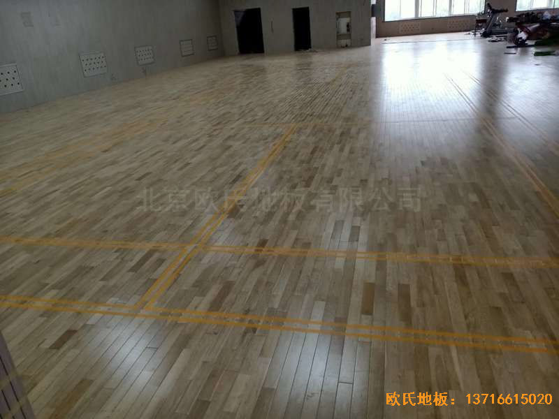 山西運城財經(jīng)學校運動地板施工案例