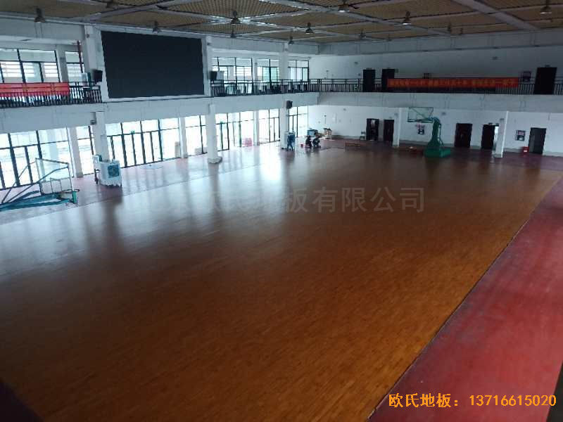 廣西來賓市較好的中學(xué)體育地板鋪設(shè)案例