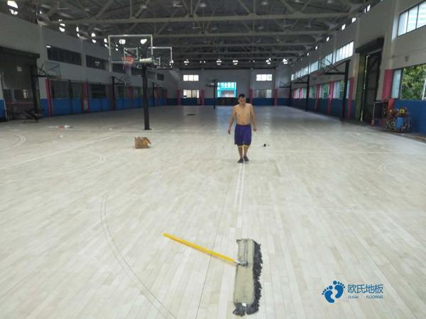 運動體育木地板修復3