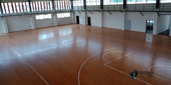 小學體育場地板施工流程2